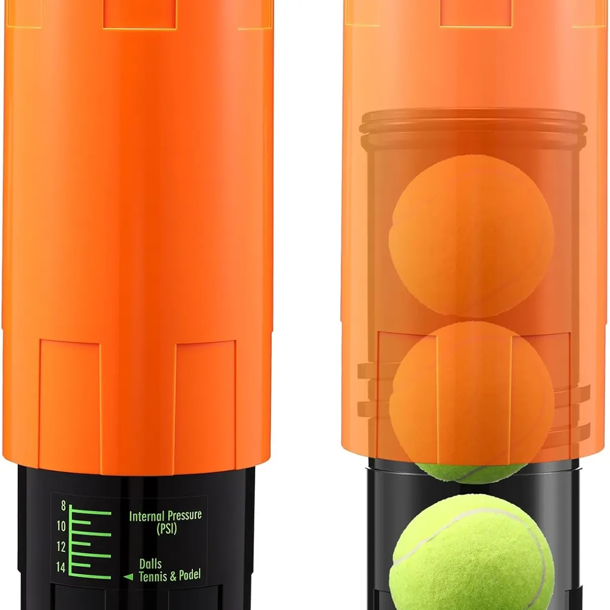 KUANGYE - Presurizador de Pelotas de Tenis y Padel Portátil,3 bolas,14 Psi,para retención de rebote