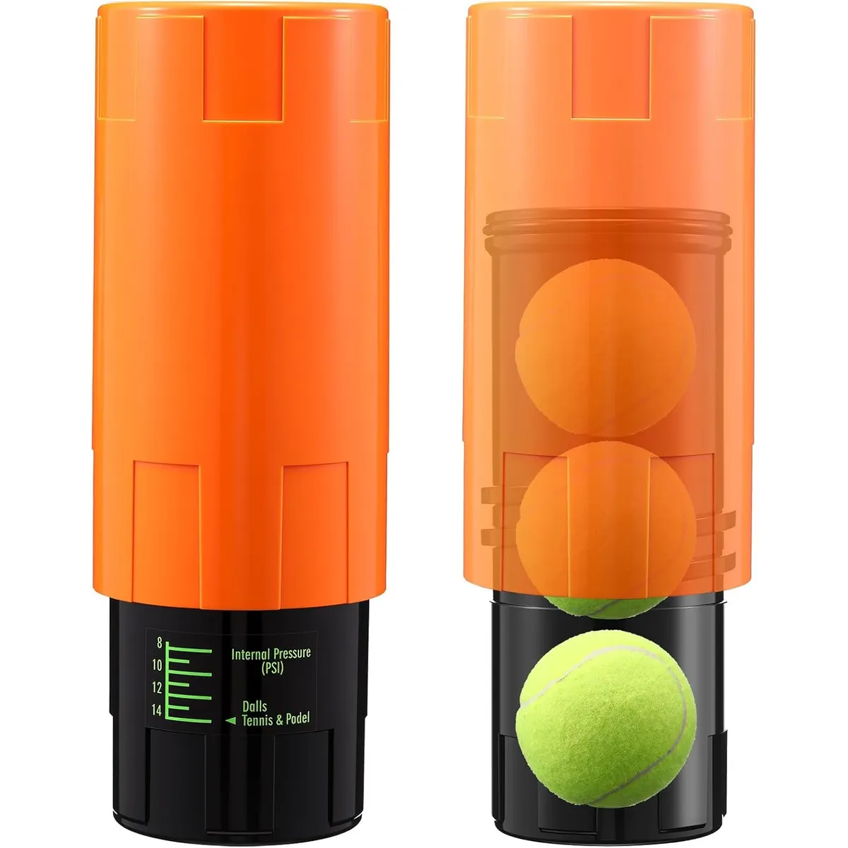 KUANGYE - Presurizador de Pelotas de Tenis y Padel Portátil,3 bolas,14 Psi,para retención de rebote