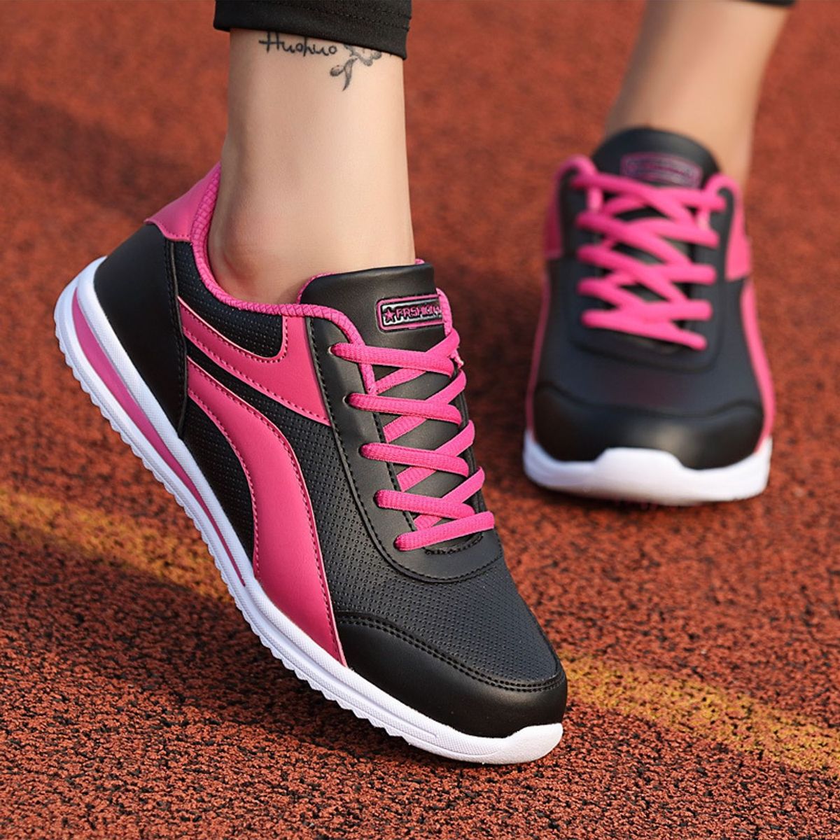 TIOZONEY - Zapatillas casuales para Mujer - Negro