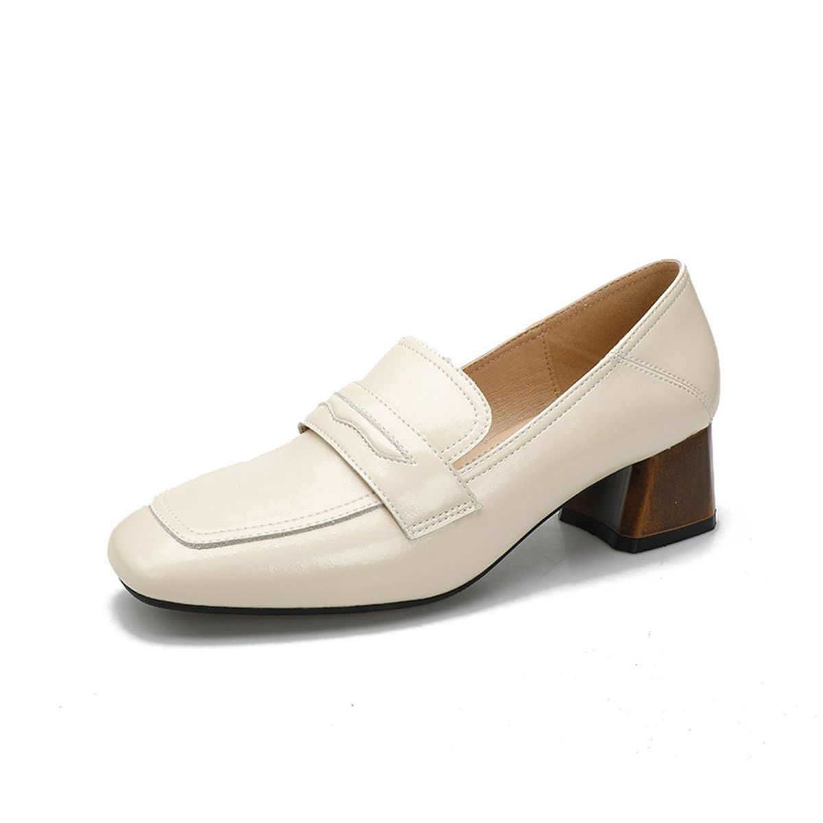 TIOZONEY - Zapatos de tacón grueso para mujer