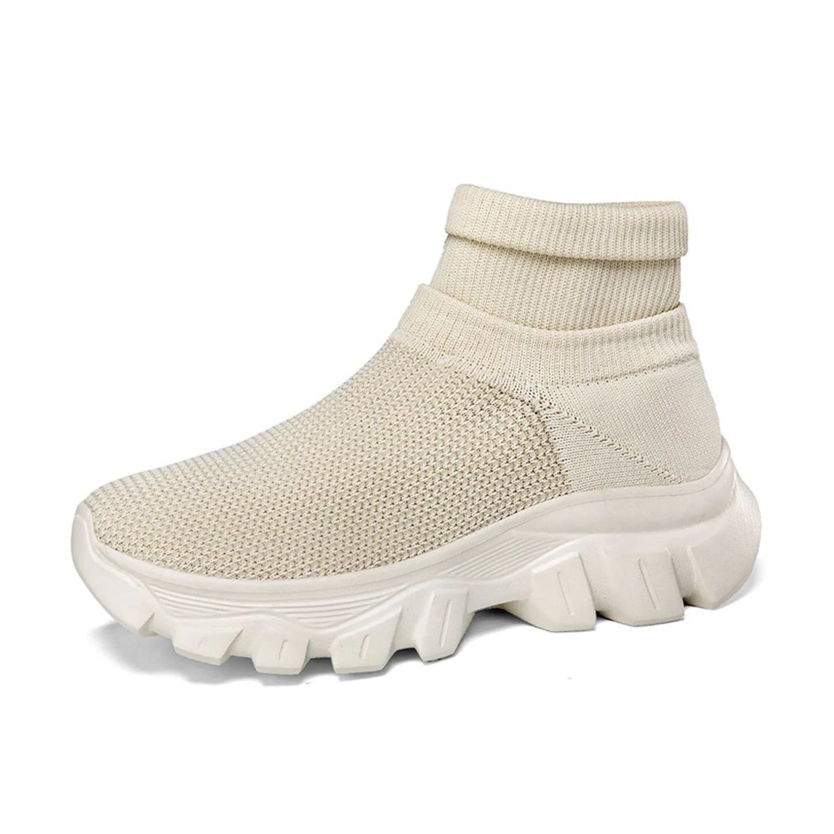 TIOZONEY - Zapatillas casuales para Mujer - Beige