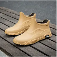 TIOZONEY - Botas de Agua Hombre-Amarillo