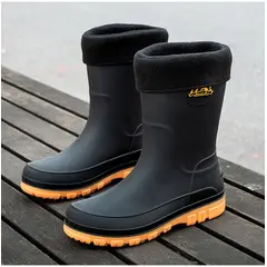 TIOZONEY - Botas de Agua Hombre-Amarillo