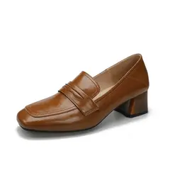 TIOZONEY - Zapatos de tacón grueso para mujer