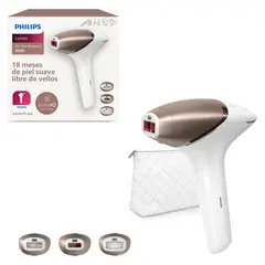 PHILIPS - Depiladora IPL Inalámbrica Lumea BRI955 Cara/Cuerpo - Simil Laser