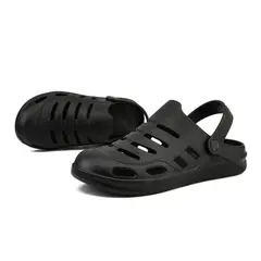 TIOZONEY - Sandalias para hombre -Negro
