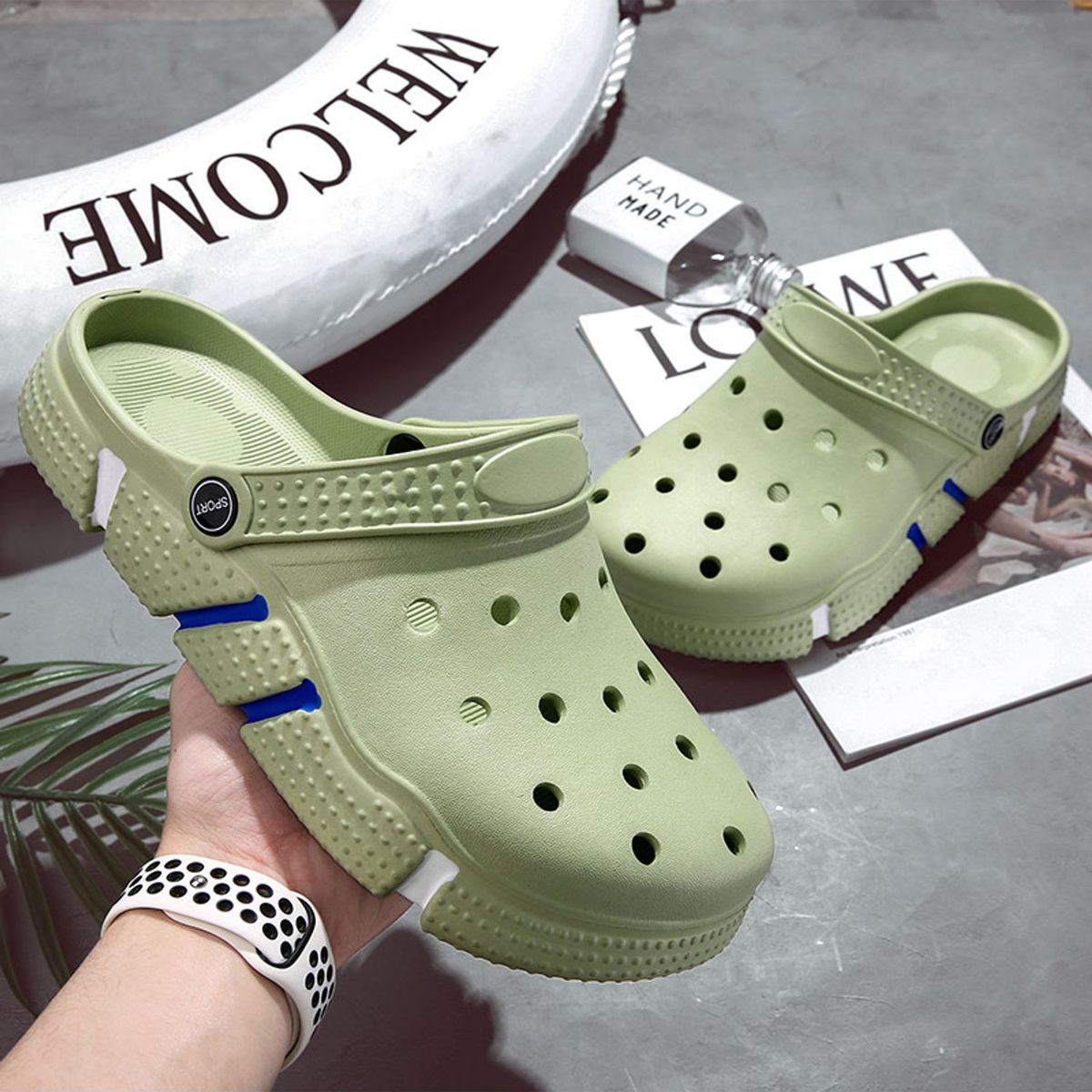 TIOZONEY - Sandalias para hombre -Verde