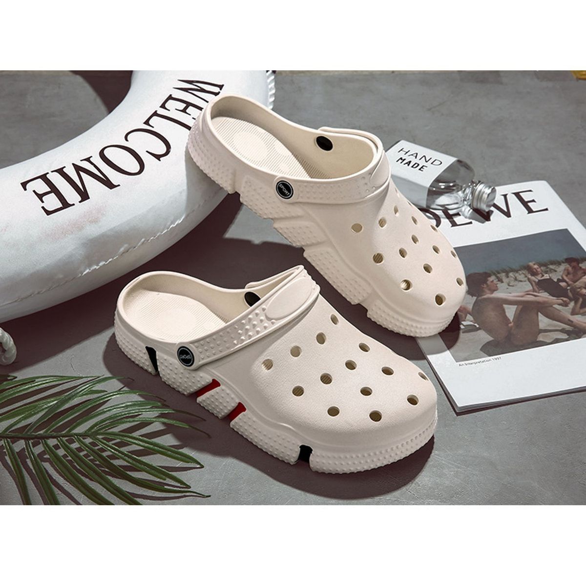 TIOZONEY - Sandalias para hombre -Beige