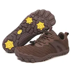 TIOZONEY - Zapatos de montaña antideslizantes para exteriores-Café