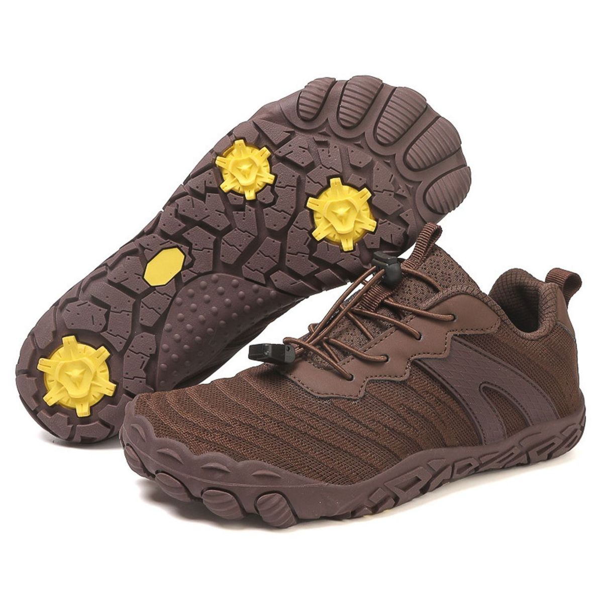 TIOZONEY - Zapatos de montaña antideslizantes para exteriores-Café