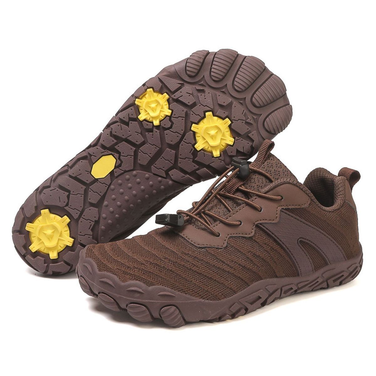 TIOZONEY - Zapatos de montaña antideslizantes para exteriores-Café