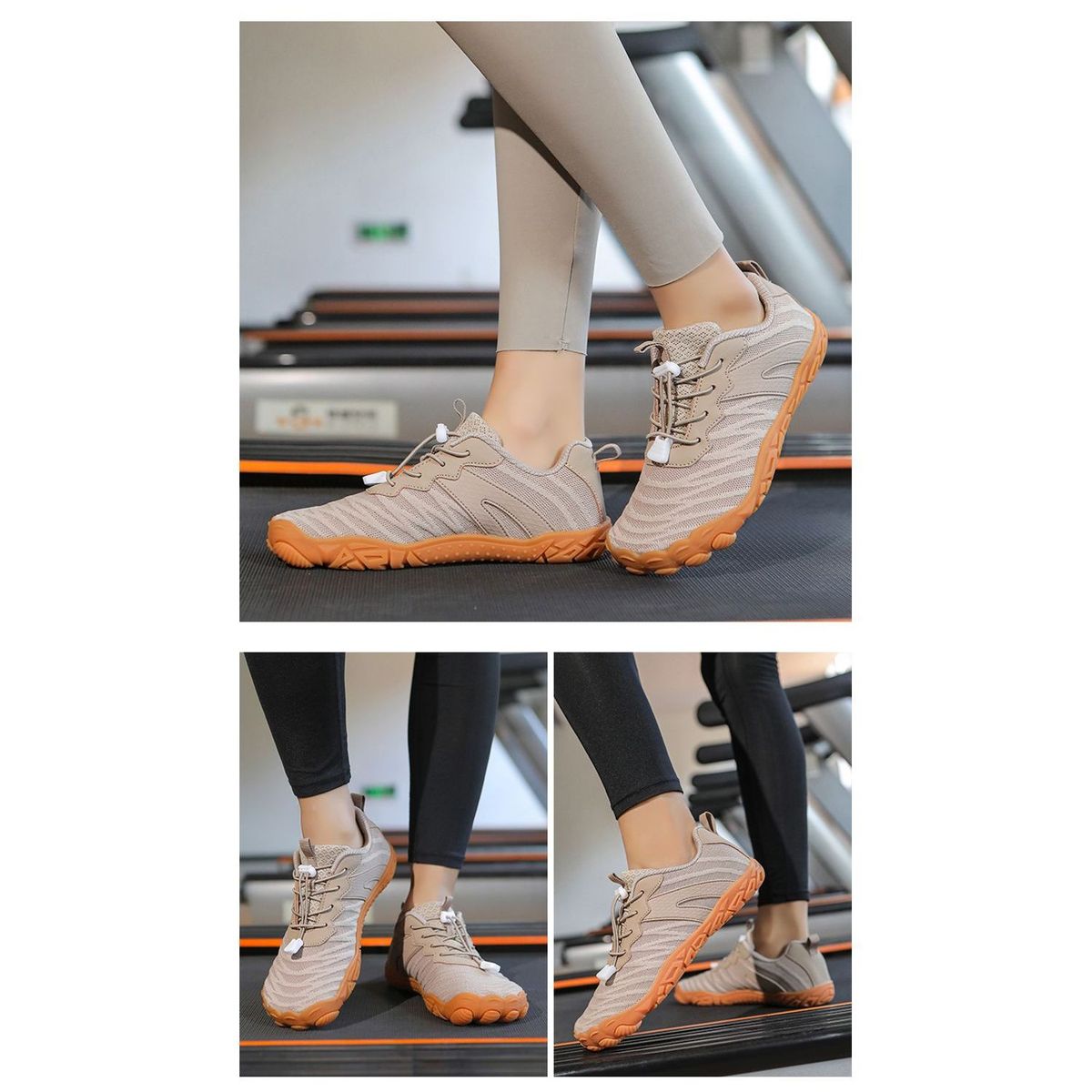 TIOZONEY - Zapatos de montaña antideslizantes para exteriores-Café