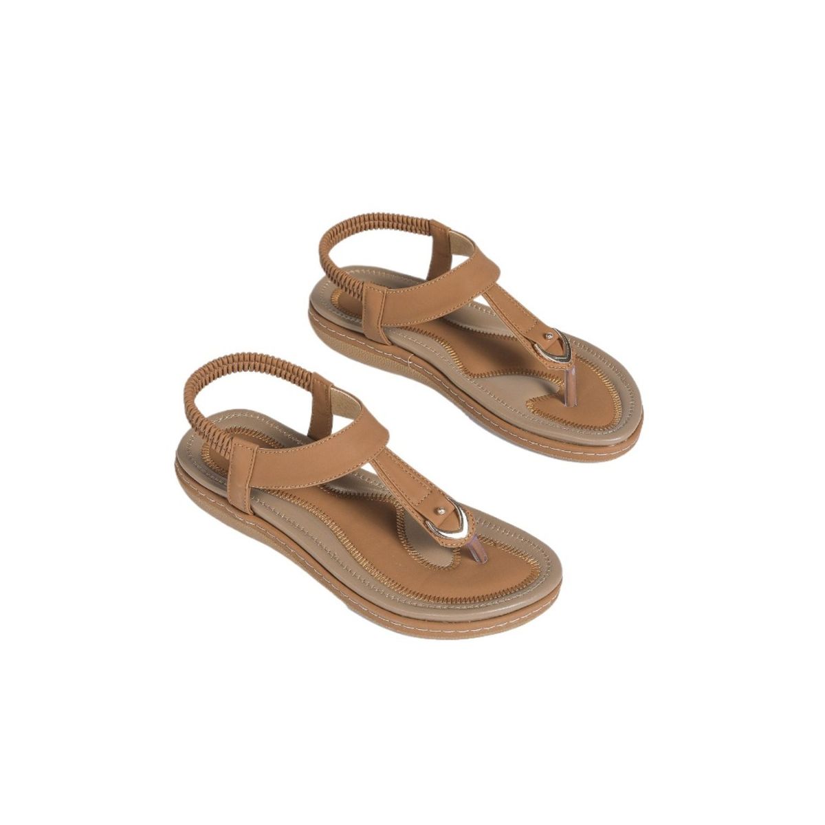 TIOZONEY - Sandalias planas con suela blanda