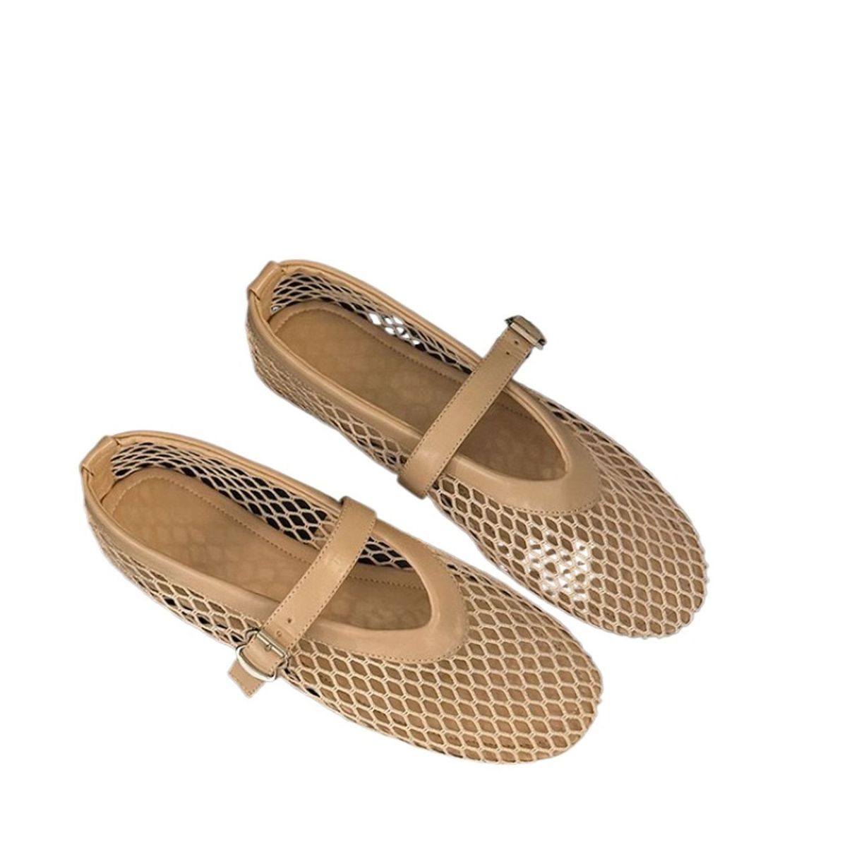 TIOZONEY - Sandalias de mujer con parte superior de malla