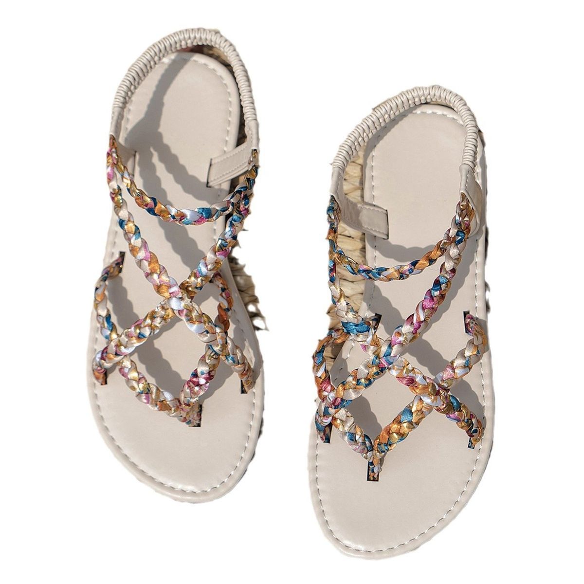 TIOZONEY - Sandalias planas para mujer