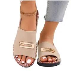 TIOZONEY - Sandalias planas para mujer