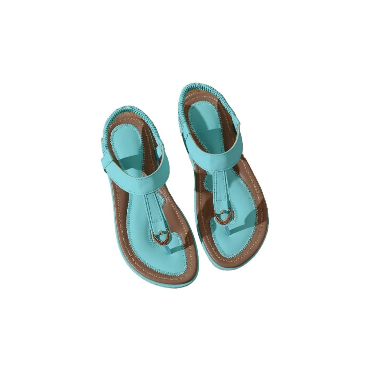 TIOZONEY - Sandalias planas con suela blanda