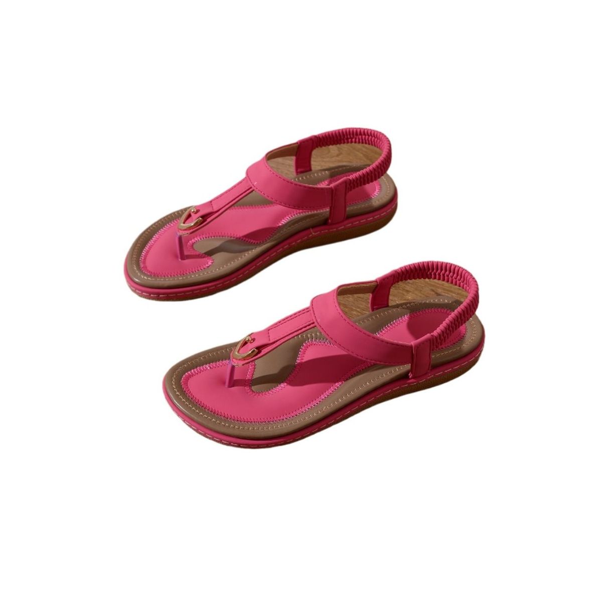 TIOZONEY - Sandalias planas con suela blanda