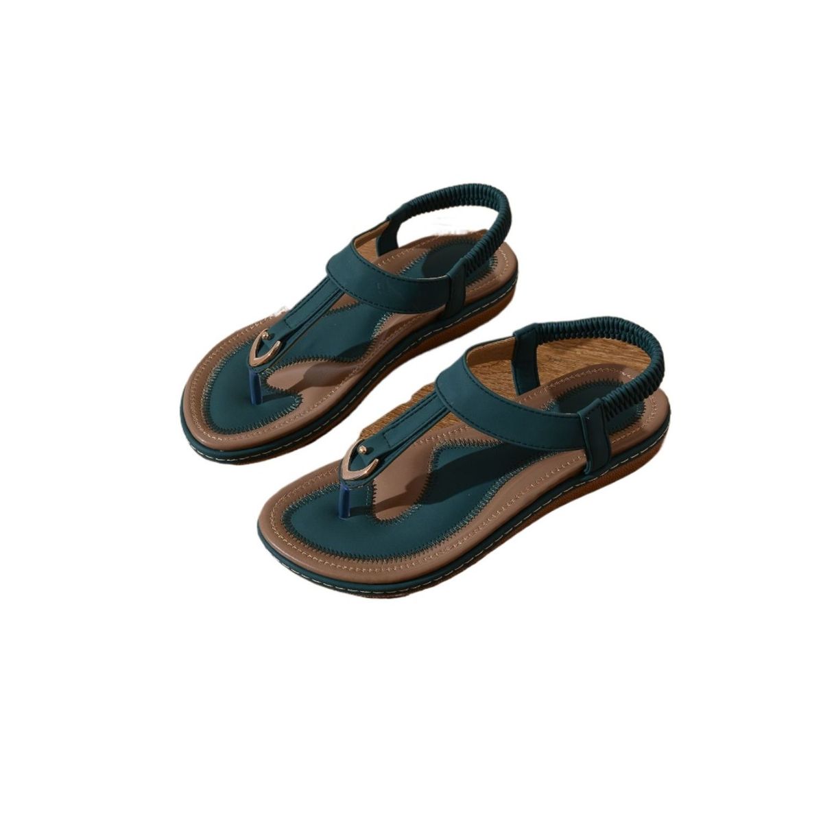 TIOZONEY - Sandalias planas con suela blanda
