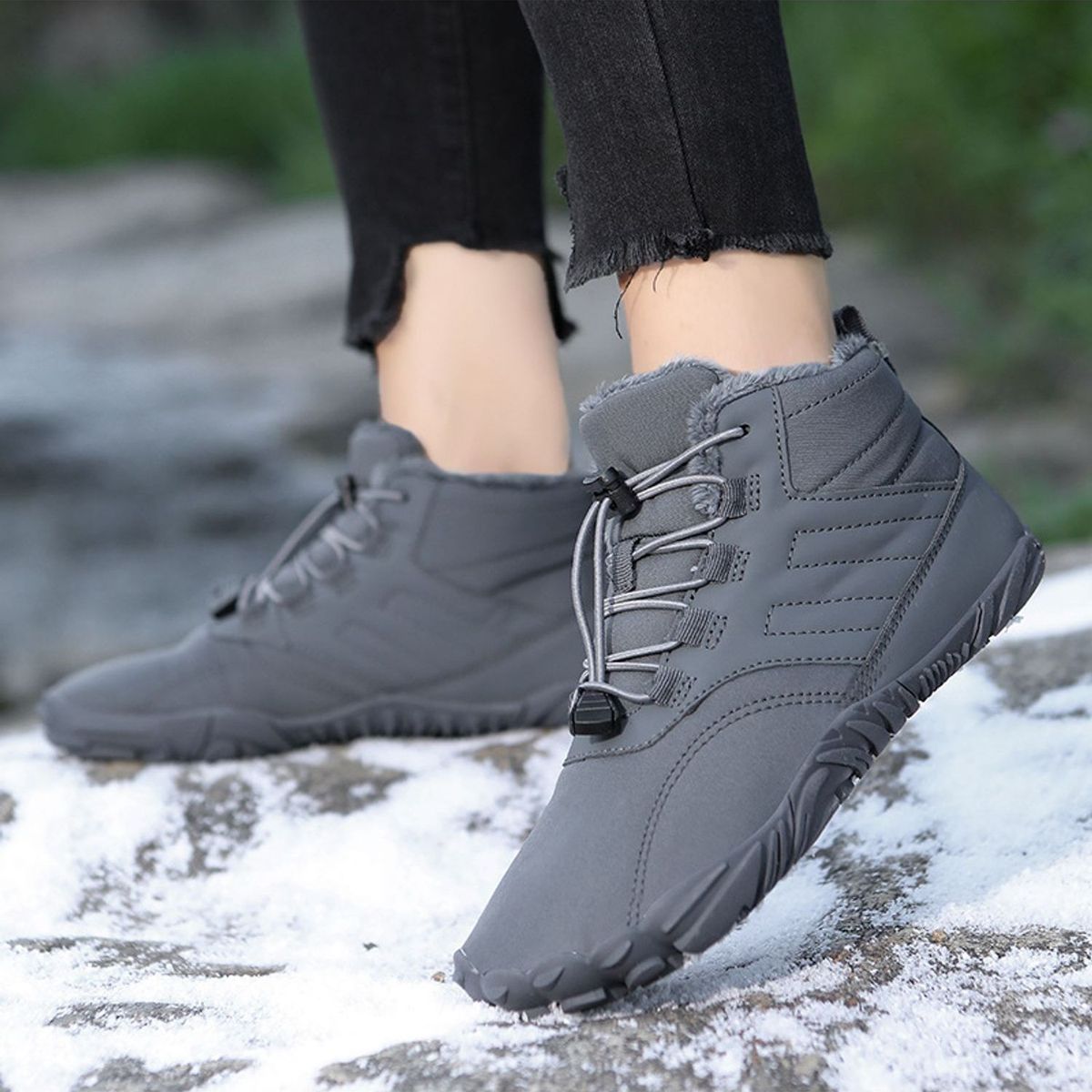 TIOZONEY - Zapatos de hombre para actividades al aire libre-Gris