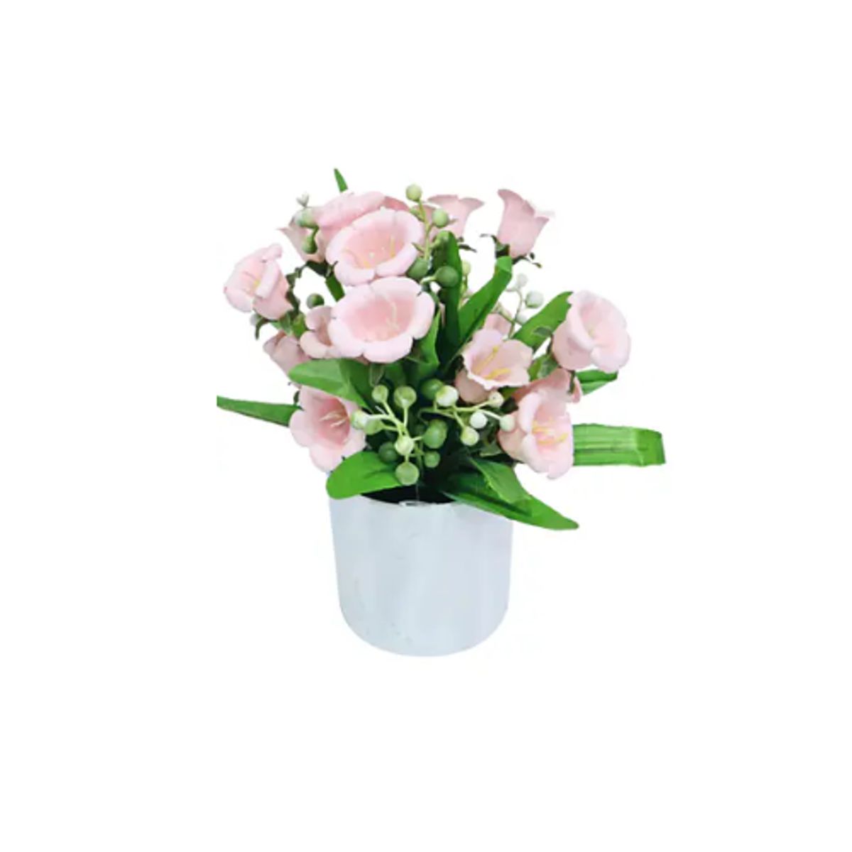 GENERICO - Set 6 Maceta Artificiales Lirios Campana 20cm