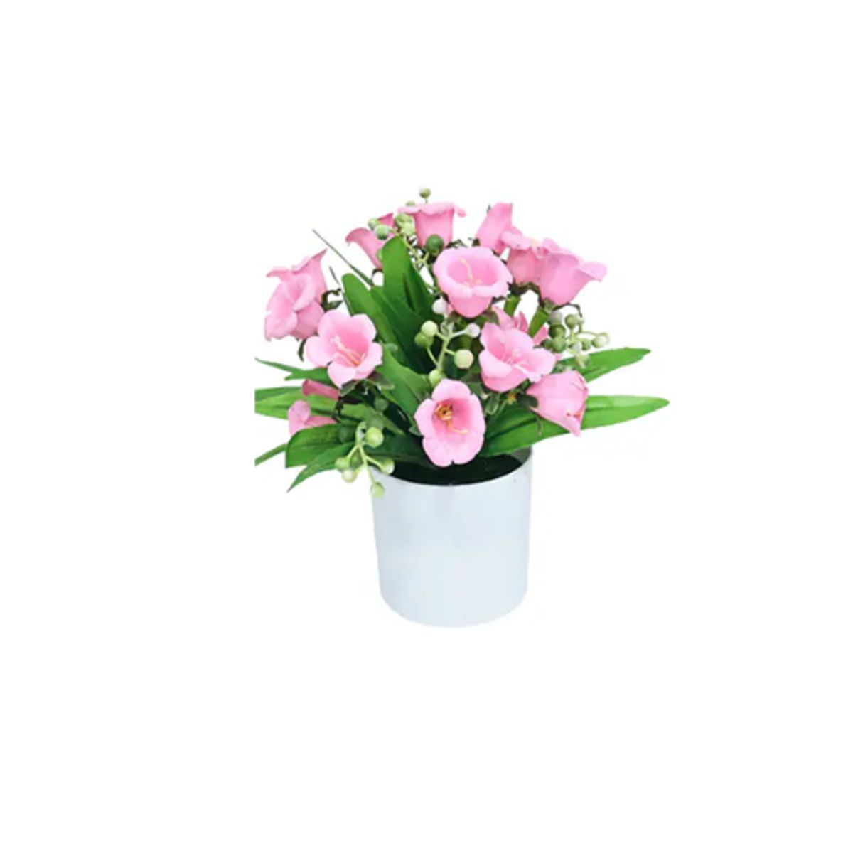 GENERICO - Set 6 Maceta Artificiales Lirios Campana 20cm