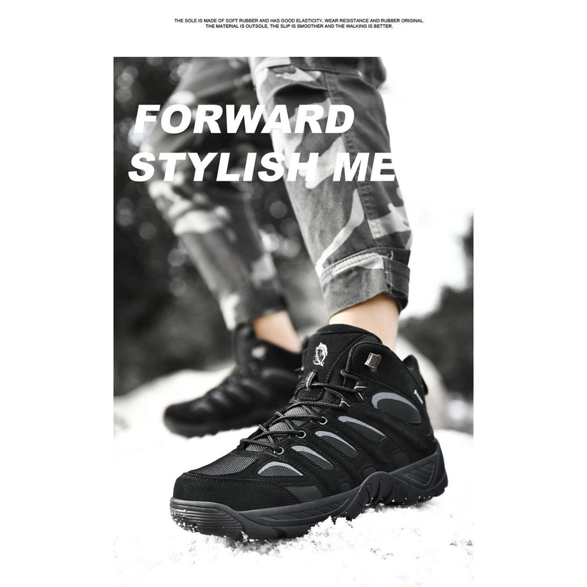 TIOZONEY - Zapatos de montaña-Negro