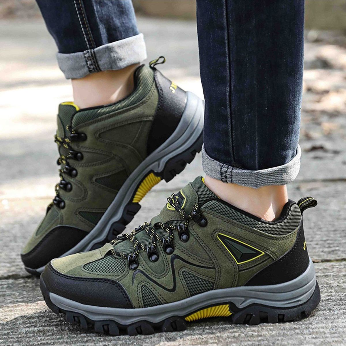 TIOZONEY - Zapatos de senderismo para hombre