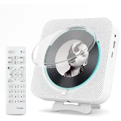 TIOZONEY - Reproductor de CD Bluetooth Pantalla LED