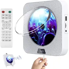TIOZONEY - Reproductor de CD Bluetooth Pantalla LED
