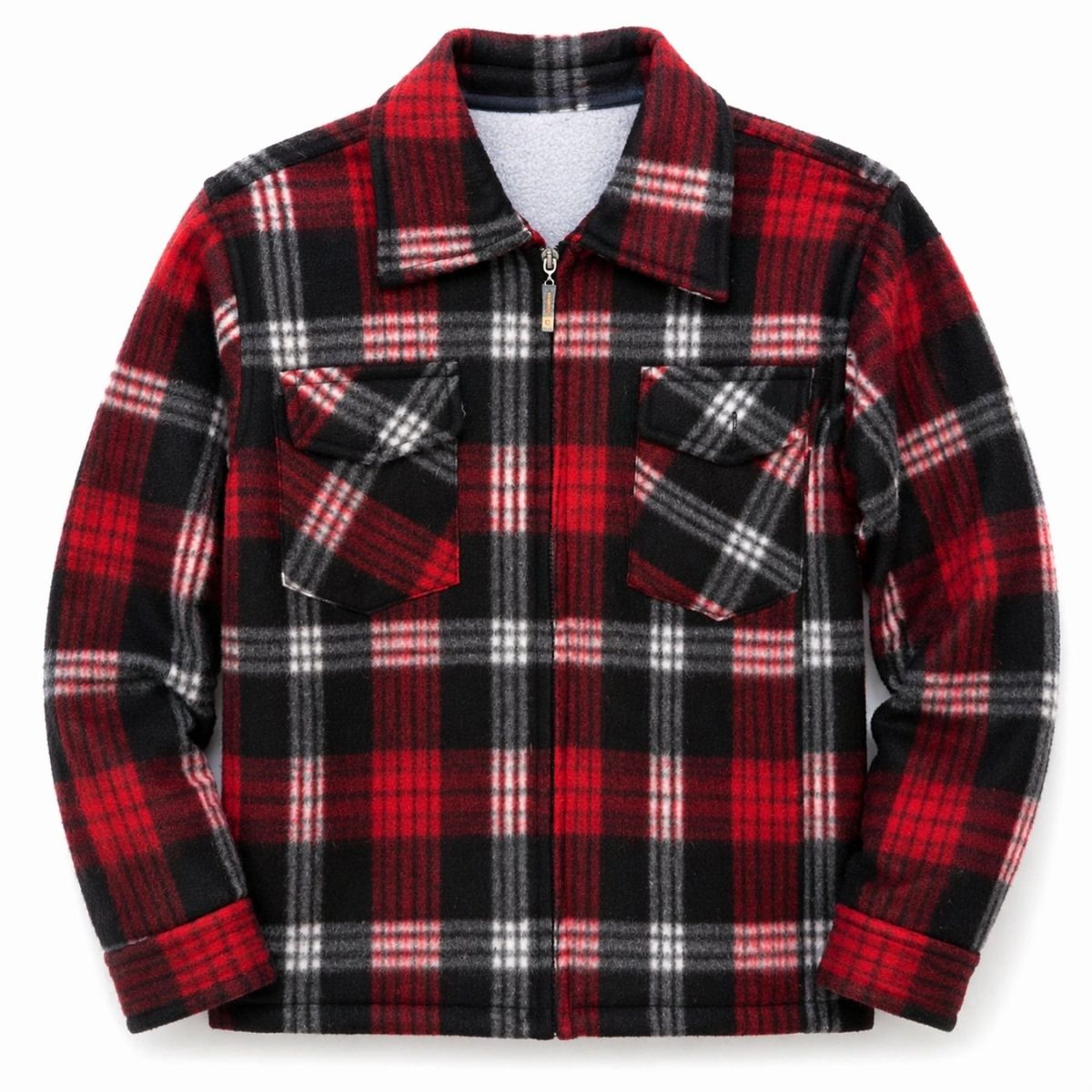 KIBOU - Camisa Niño Polar Cuadros Tipo Leñador Invierno