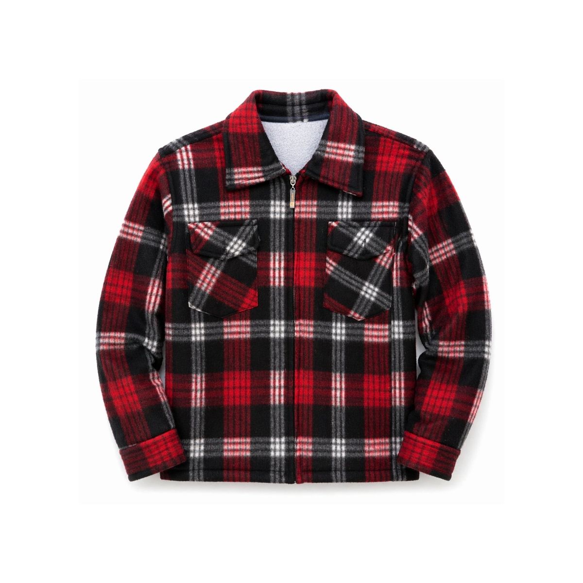 KIBOU - Camisa Niño Polar Cuadros Tipo Leñador Invierno