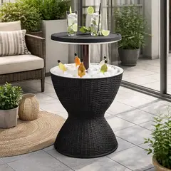 SPACE HOME - Mesa Cooler Exterior Para Mantener Bebidas Frias