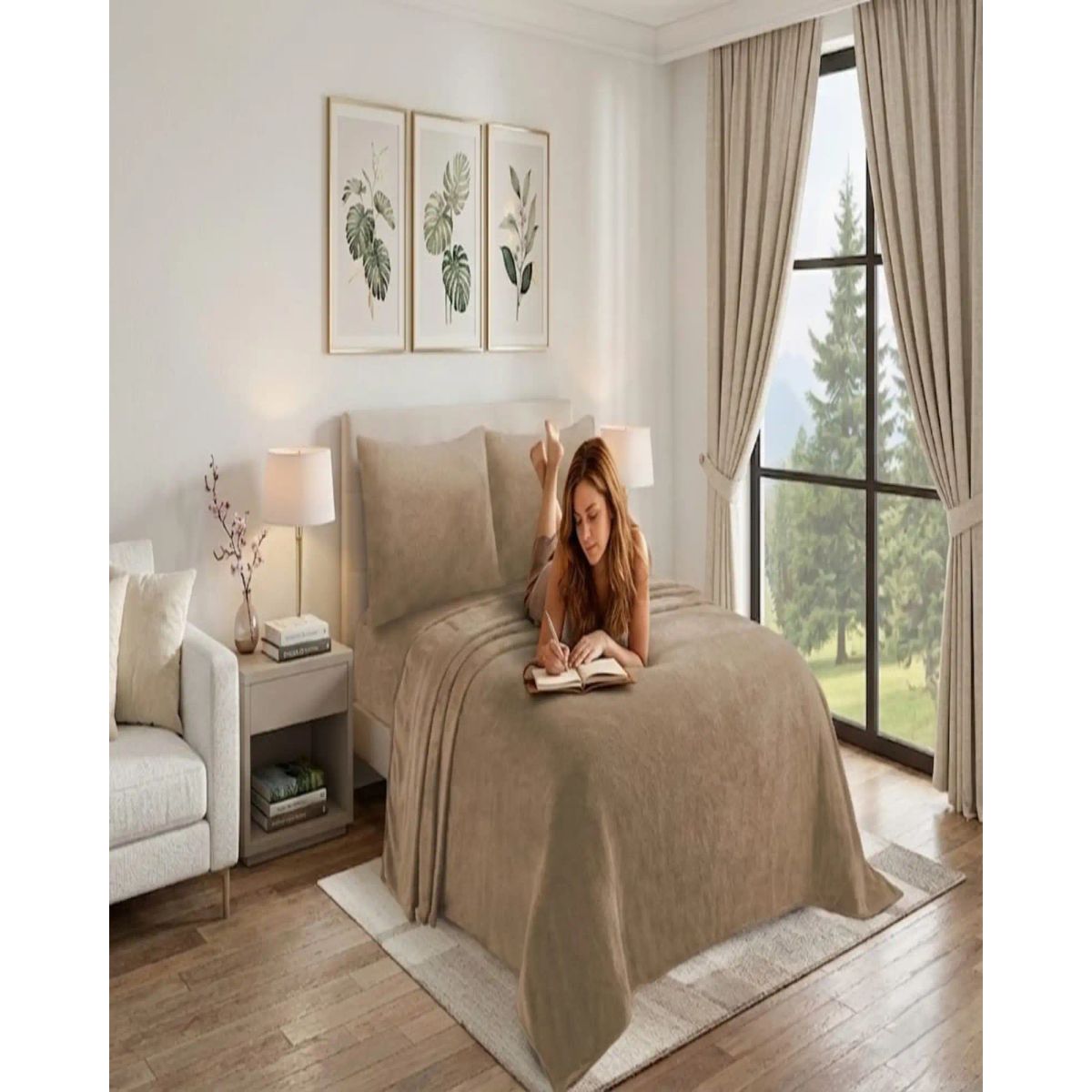 GENERICO - Sábanas de Invierno Polar Plush Premium 2 plazas