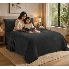 GENERICO - Sábanas de Invierno Polar Plush Premium 2 plazas