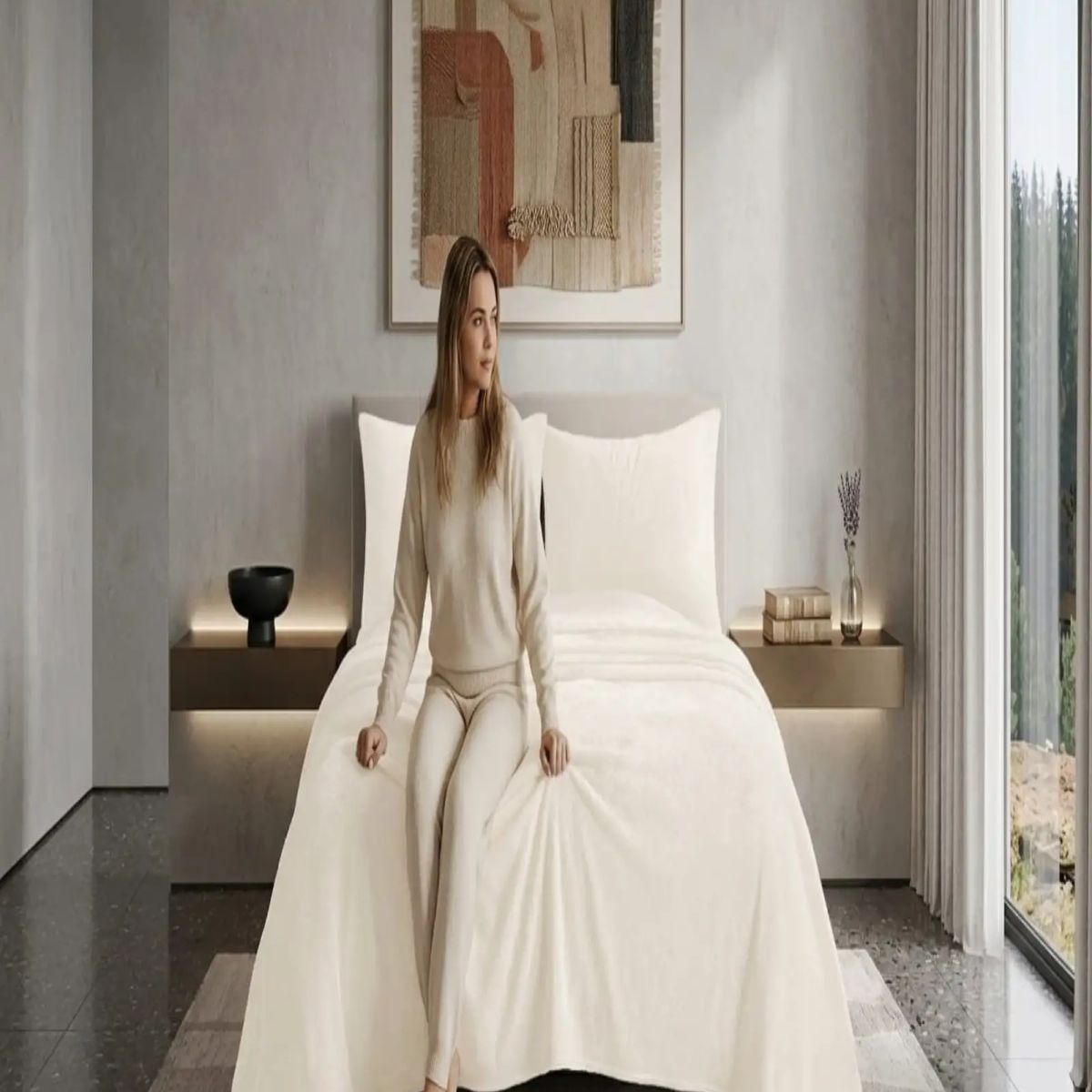 GENERICO - Sábanas de Invierno Polar Plush Premium 2 plazas