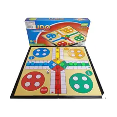 GENERICO - Juego de Mesa Ludo Familiar Portátil Grande - Entretenimiento y Estrategia