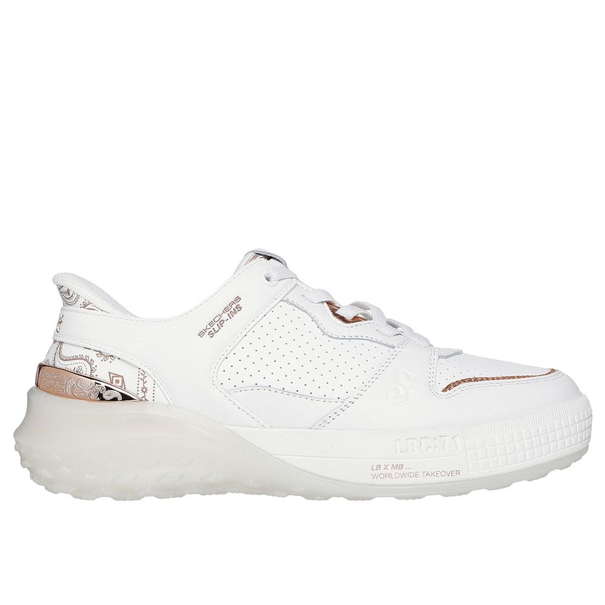 SKECHERS - Zapatillas Urbanas Mujer Skechers Slizzle Slip Ins Blanco 186061-WHT
