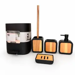 WAKESHOME - Juego de Accesorios para Baño Set de 5 Piezas