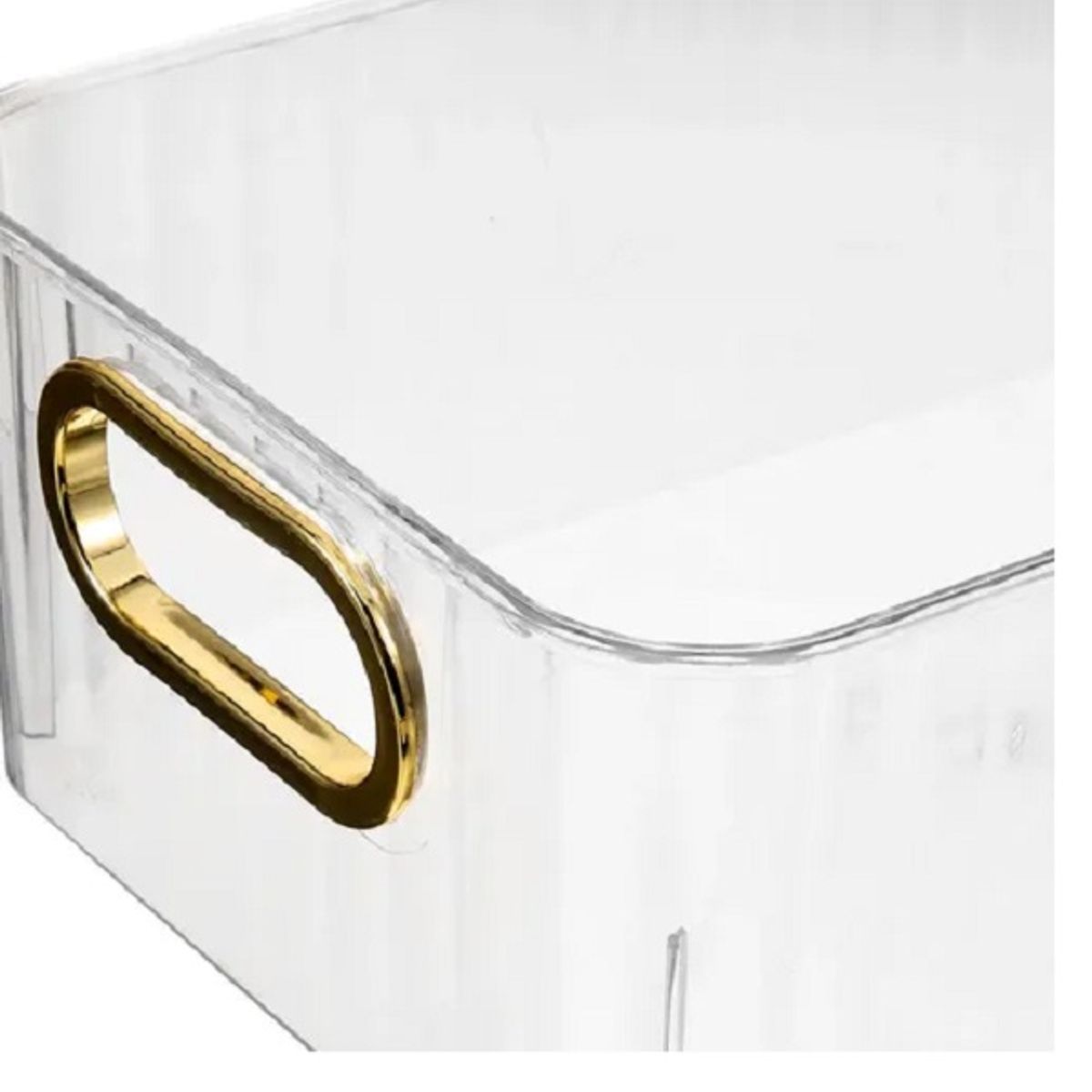 GENERICO - Caja organizadora plástica con tapa color blanca, 35 cmx 23.5 cmx 8 cm