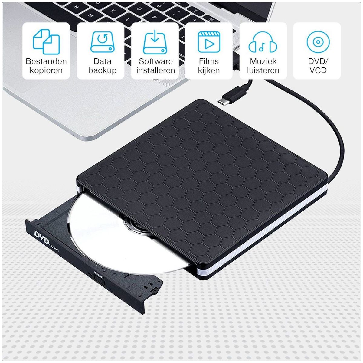 TIOZONEY - Grabadora externa usb30 HD DVD