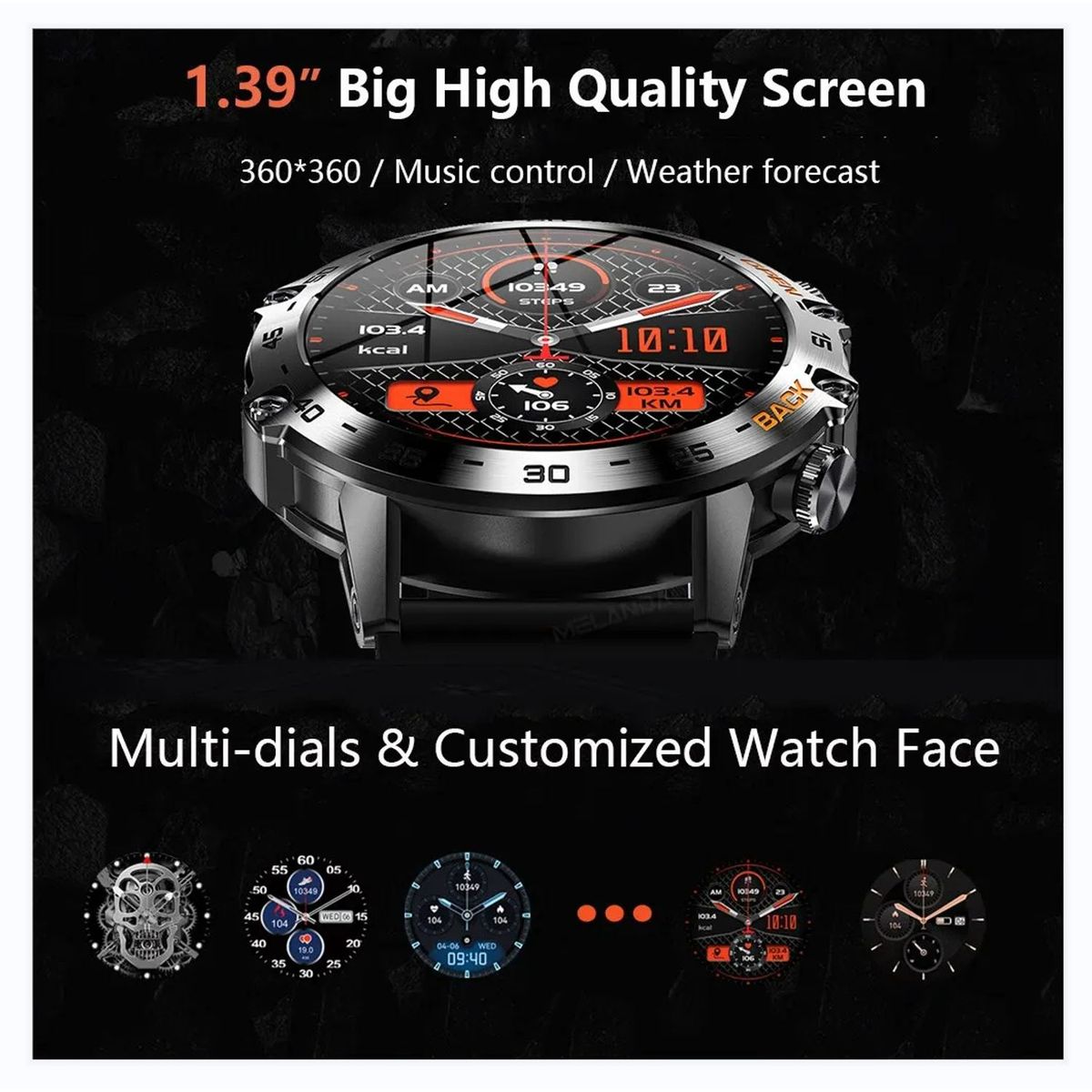 TIOZONEY - Smartwatch Reloj Inteligente para hombre y mujer
