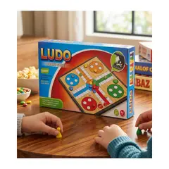 GENERICO - Juego de Mesa Ludo Familiar Portátil Pequeño - Entretenimiento y Estrategia