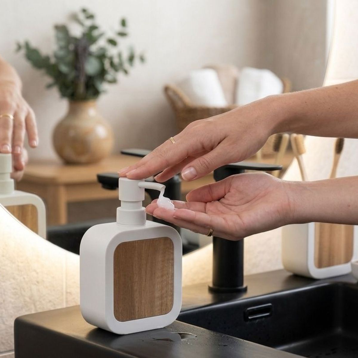 WAKESHOME - Juego de Accesorios para Baño Set de 5 Piezas