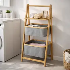 SPACE HOME - Organizador De Bambú Plegable 3 Niveles