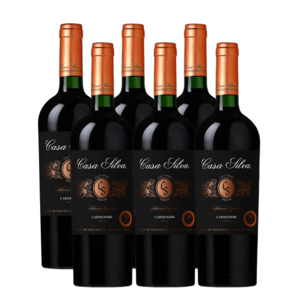 CASA SILVA - 6x Vinos Casa Silva Edicion Especial Carmenere