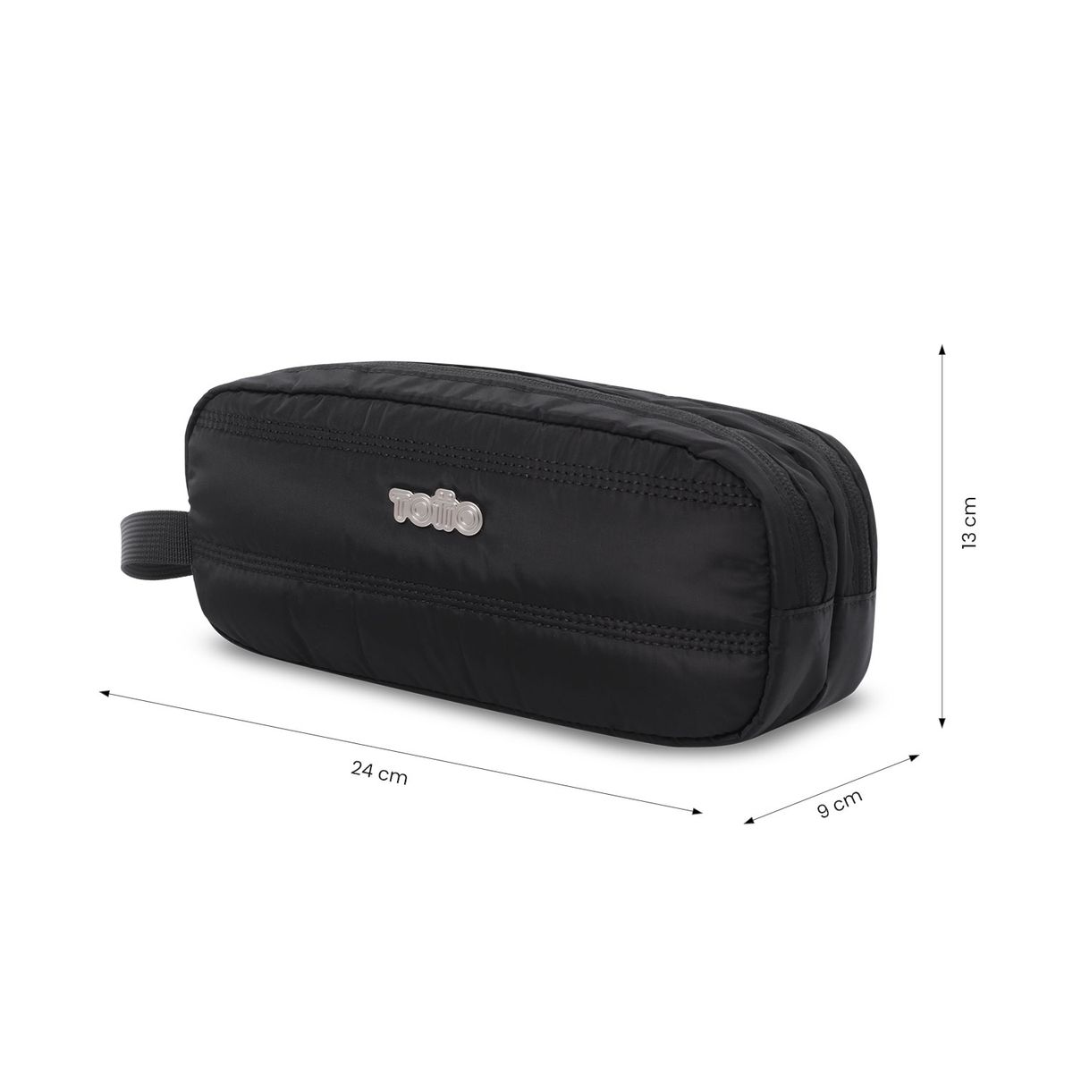 TOTTO - Estuche Multiuso Moxi Grande Negra