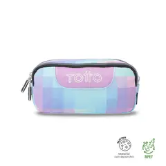 TOTTO - Estuche Escolar Pequeña para Mujer Sobre Glitter Azul