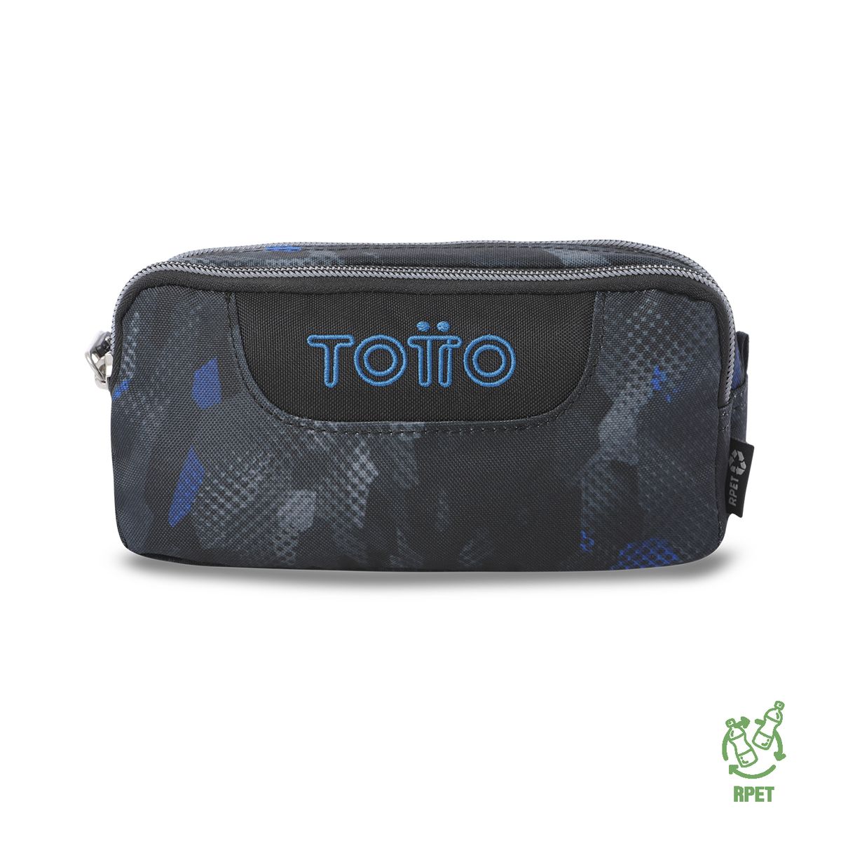 TOTTO - Estuche Escolar Pequeña para Hombre Sobre Negro