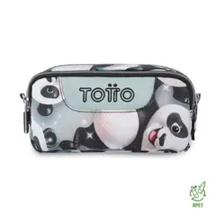 TOTTO - Estuche Escolar Pequeña para Niña Sobre Gris